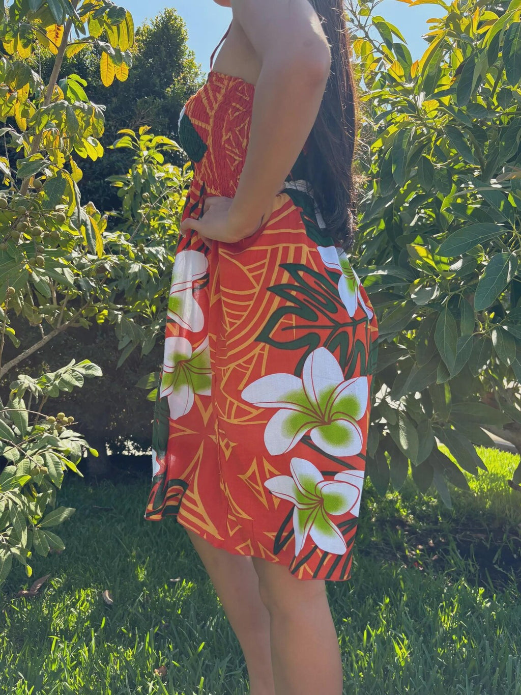 Luana Sun Dress - Orange