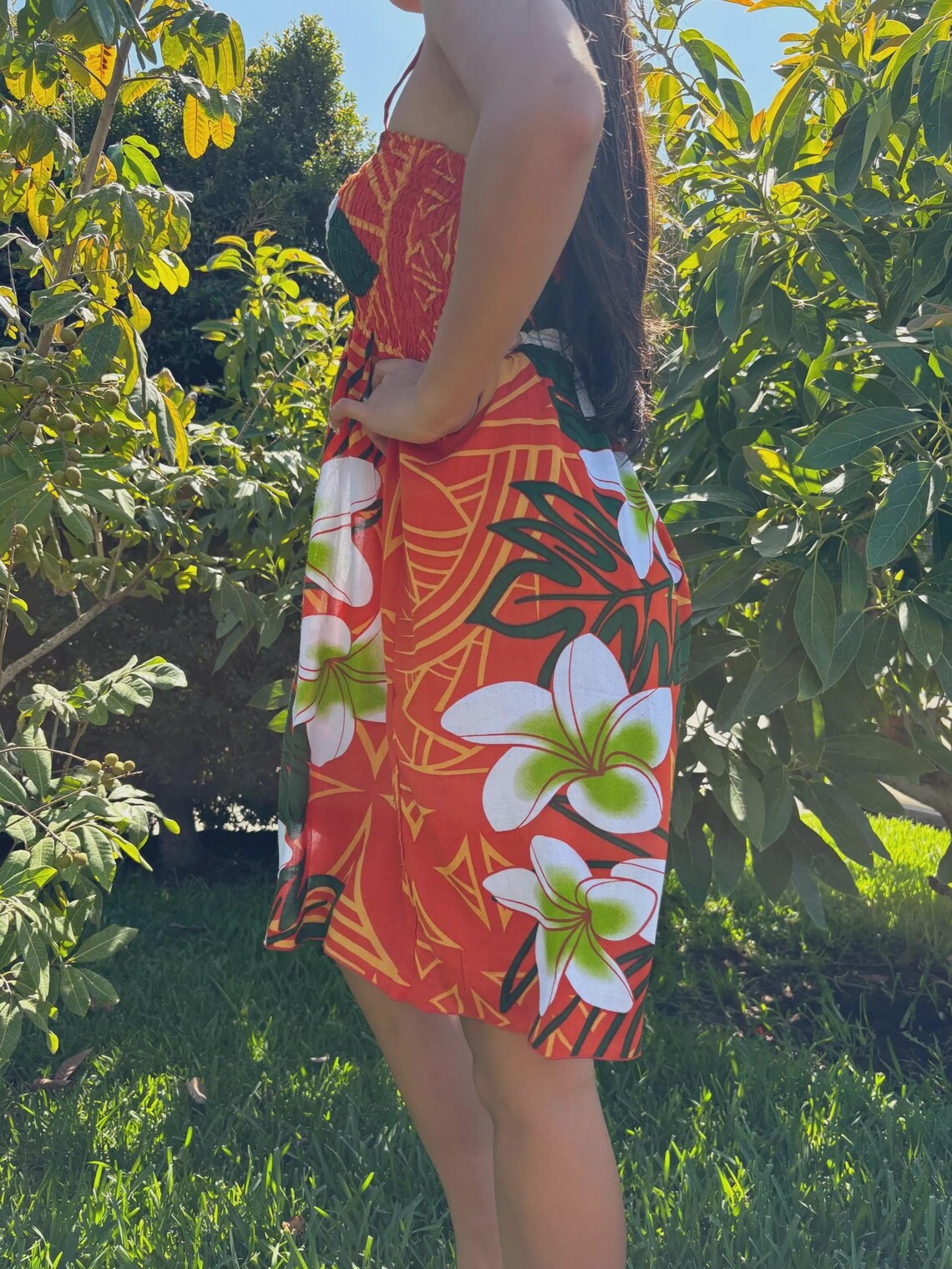 Luana Sun Dress - Orange