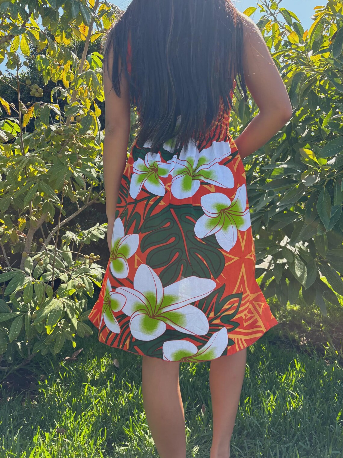 Luana Sun Dress - Orange