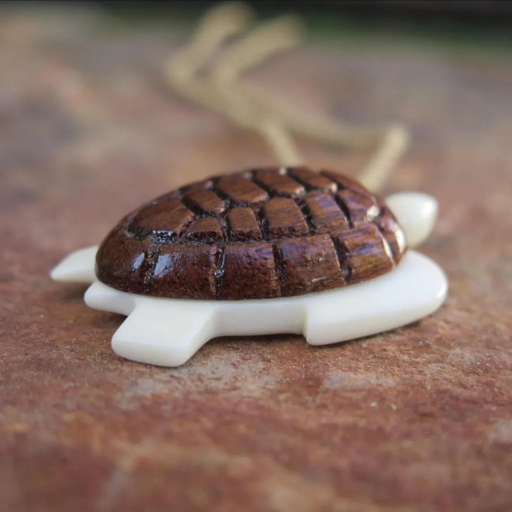 Honu Wood Shell Pendant