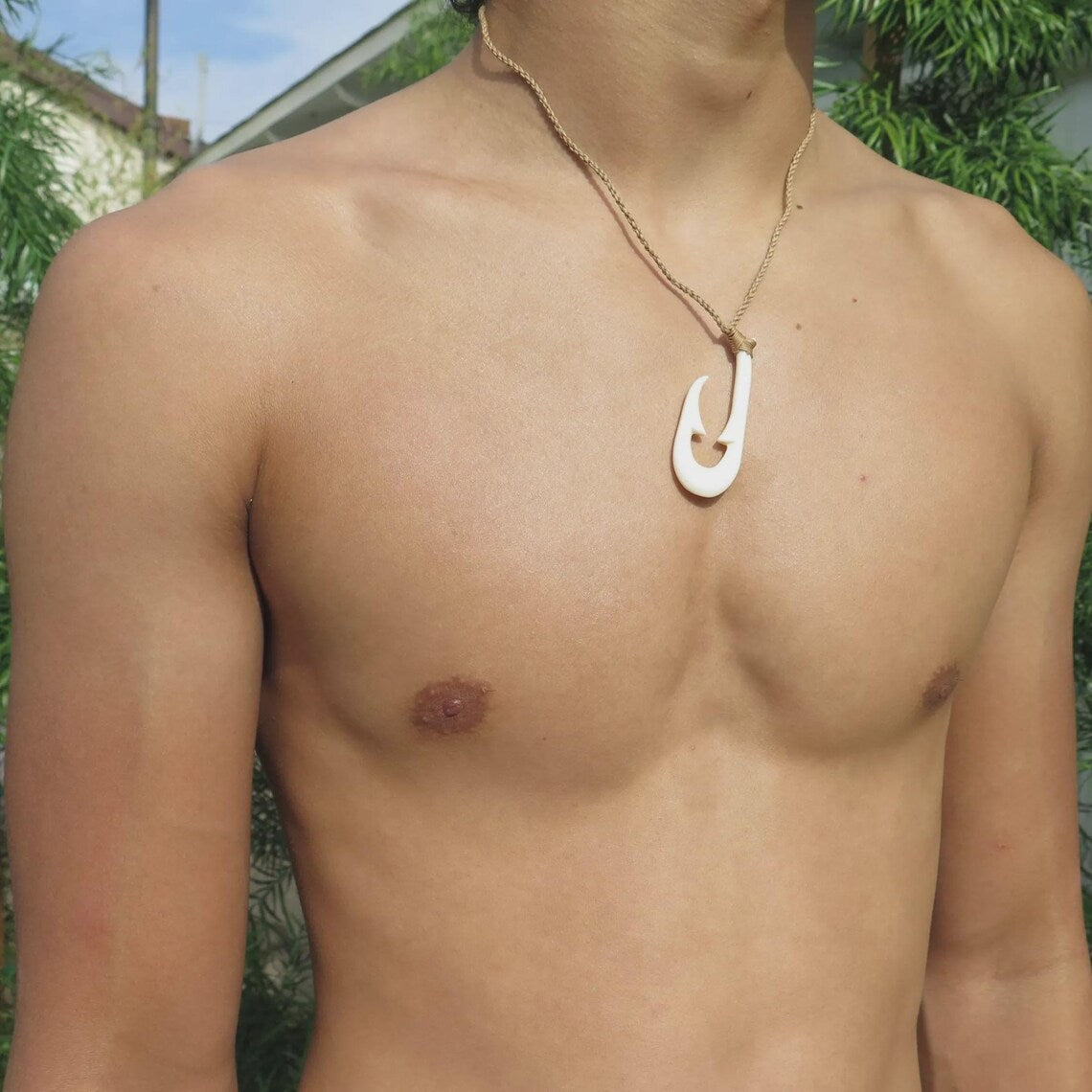 Maori Hunting Fish Hook Pendant