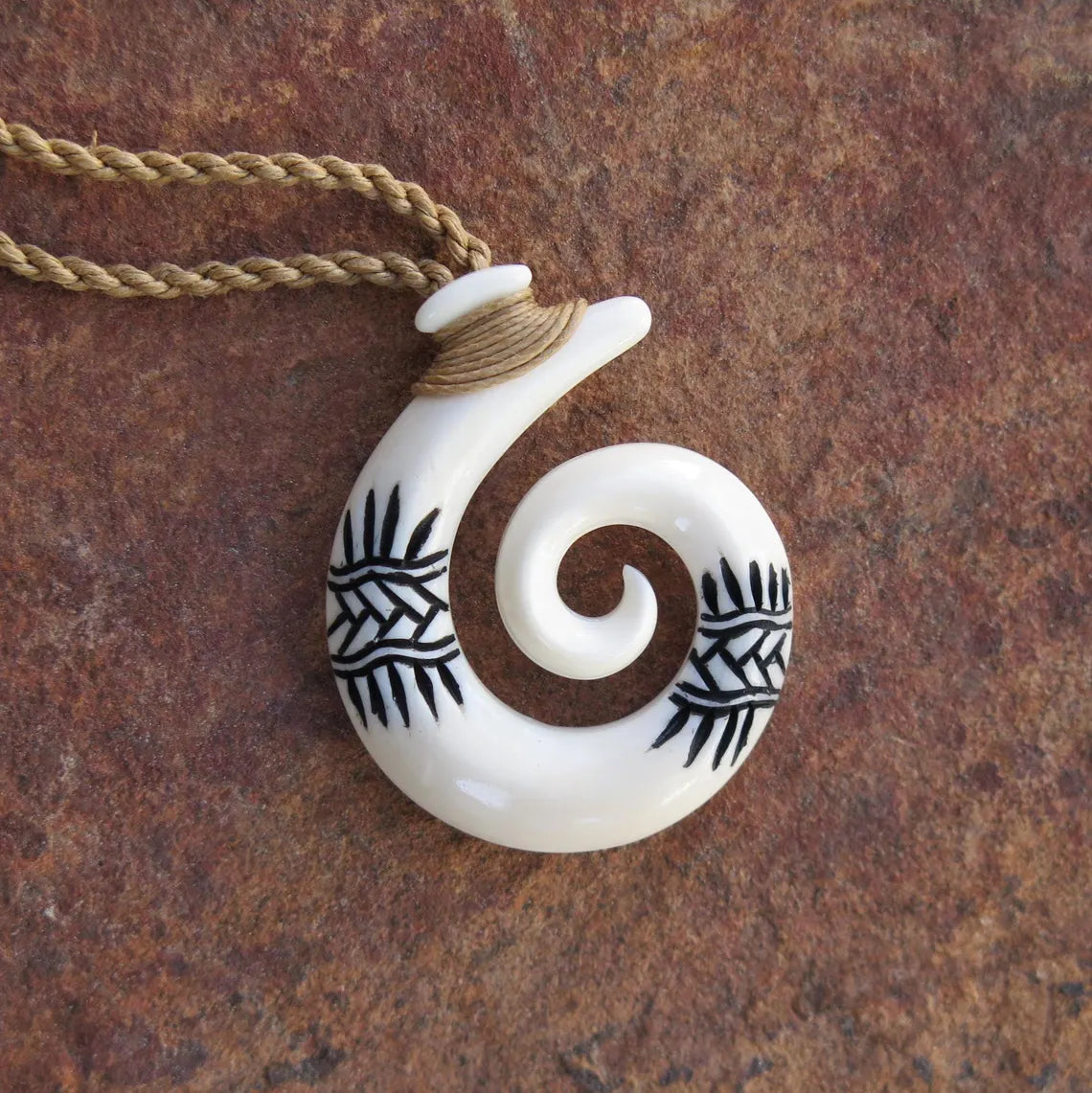 Spiral Tribe Etch Pendant