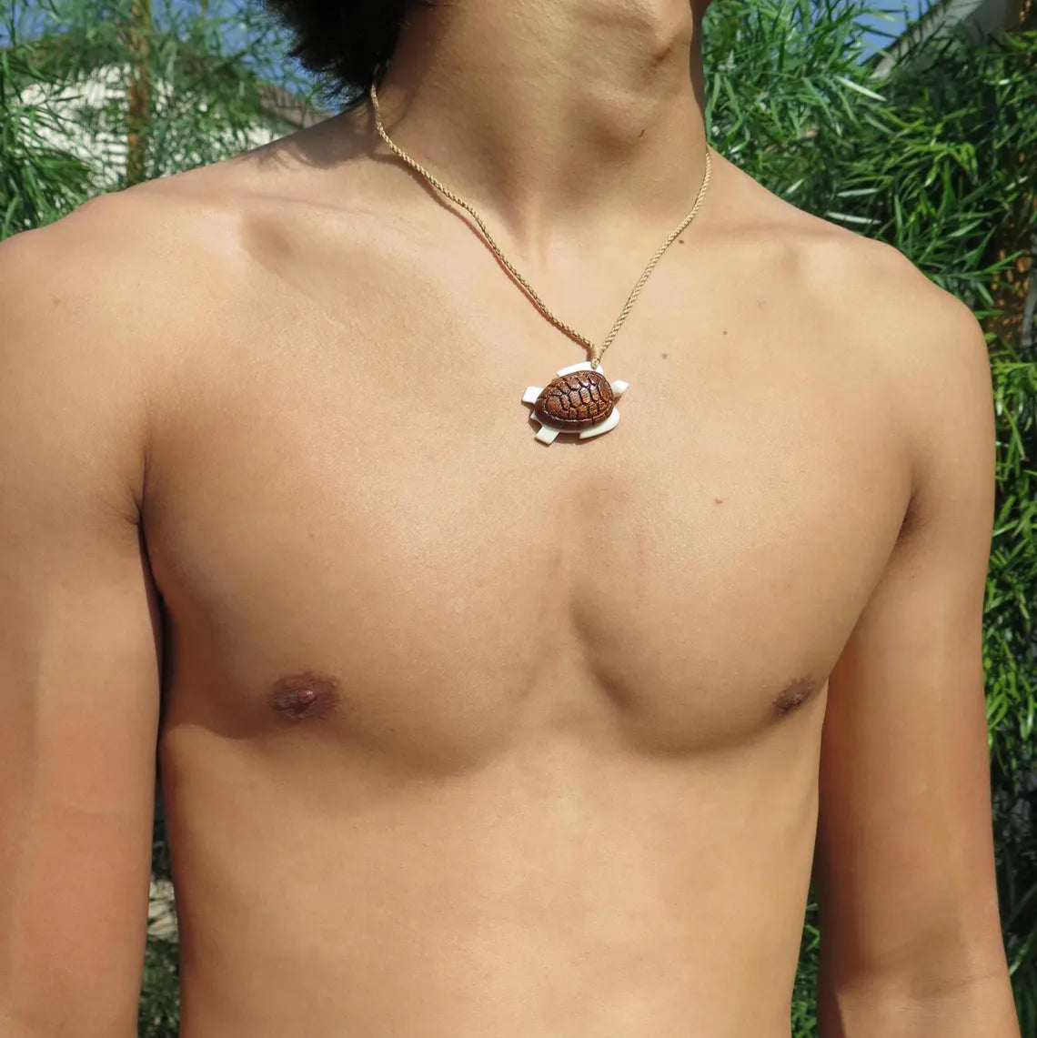 Honu Wood Shell Pendant