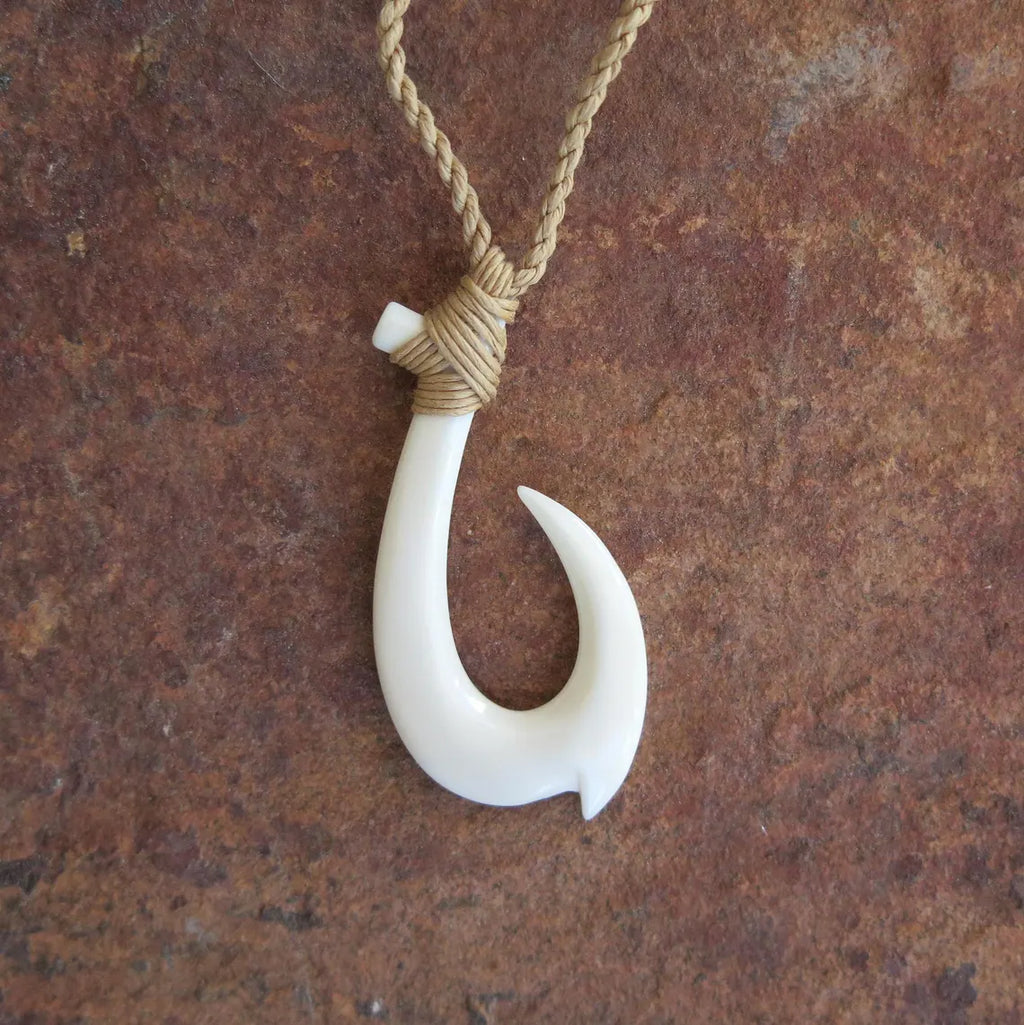 Maori Slim Fish Hook Pendant