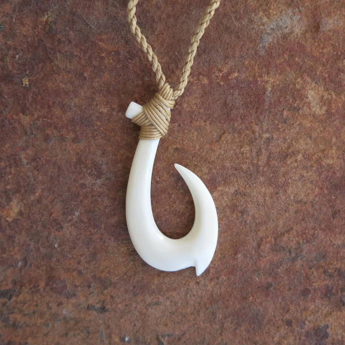 Maori Slim Fish Hook Pendant