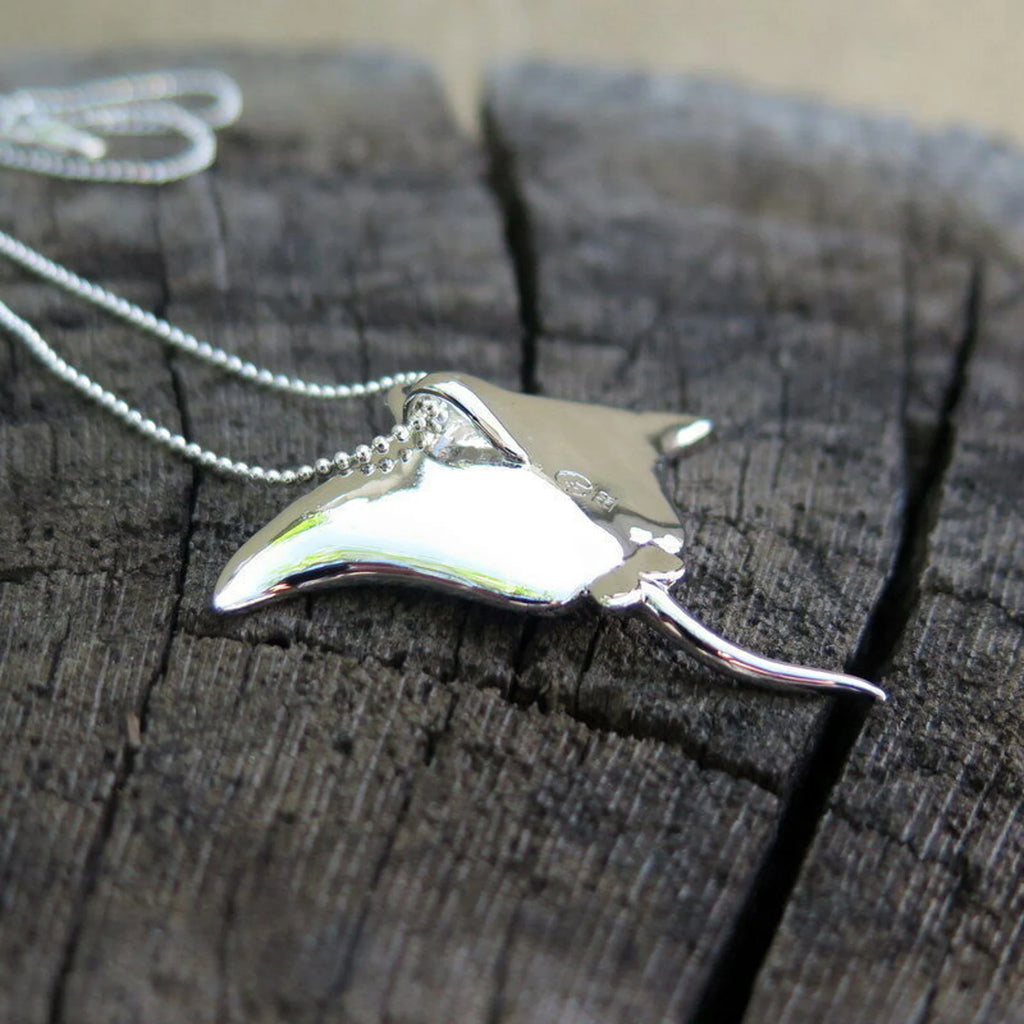 Sting Ray Koa Wood Pendant