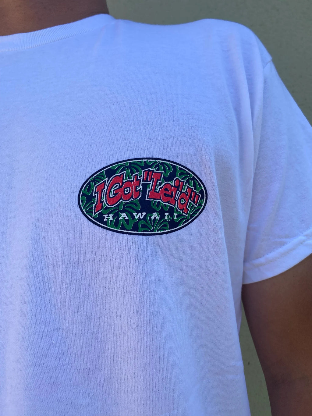 I Got Lei'd Graphic Tee - Black & White