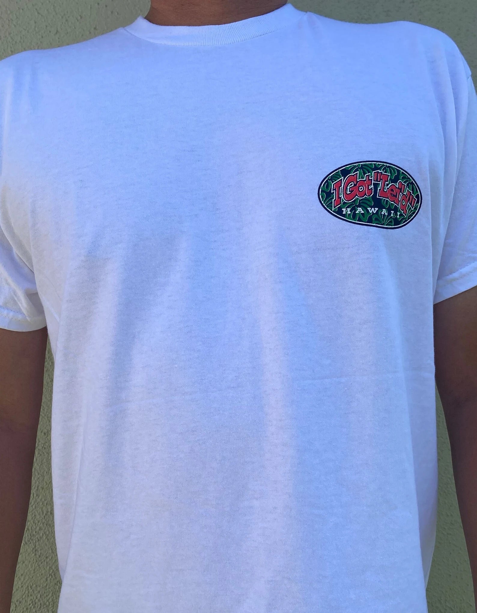 I Got Lei'd Graphic Tee - Black & White