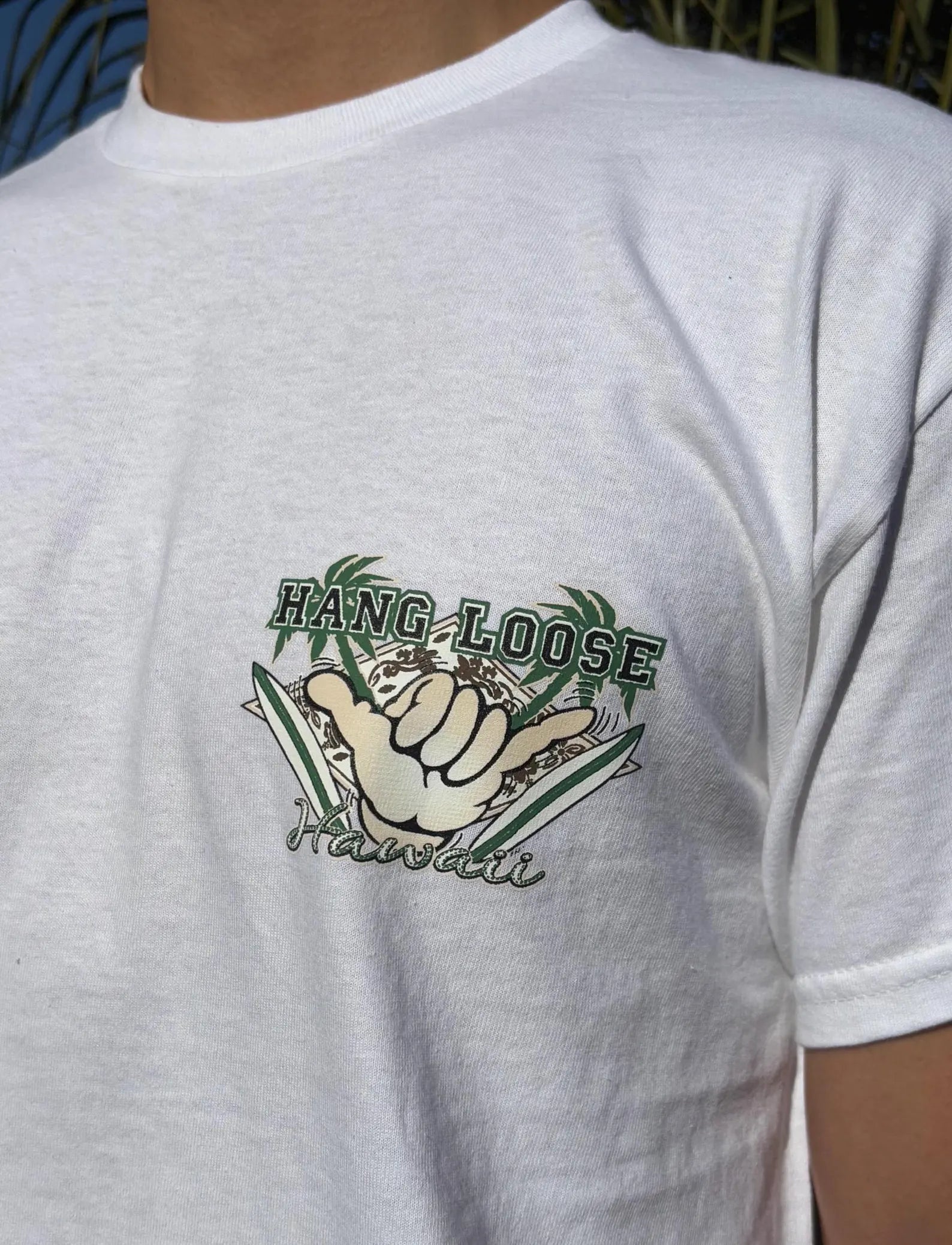 Hang Loose Graphic Tee - White