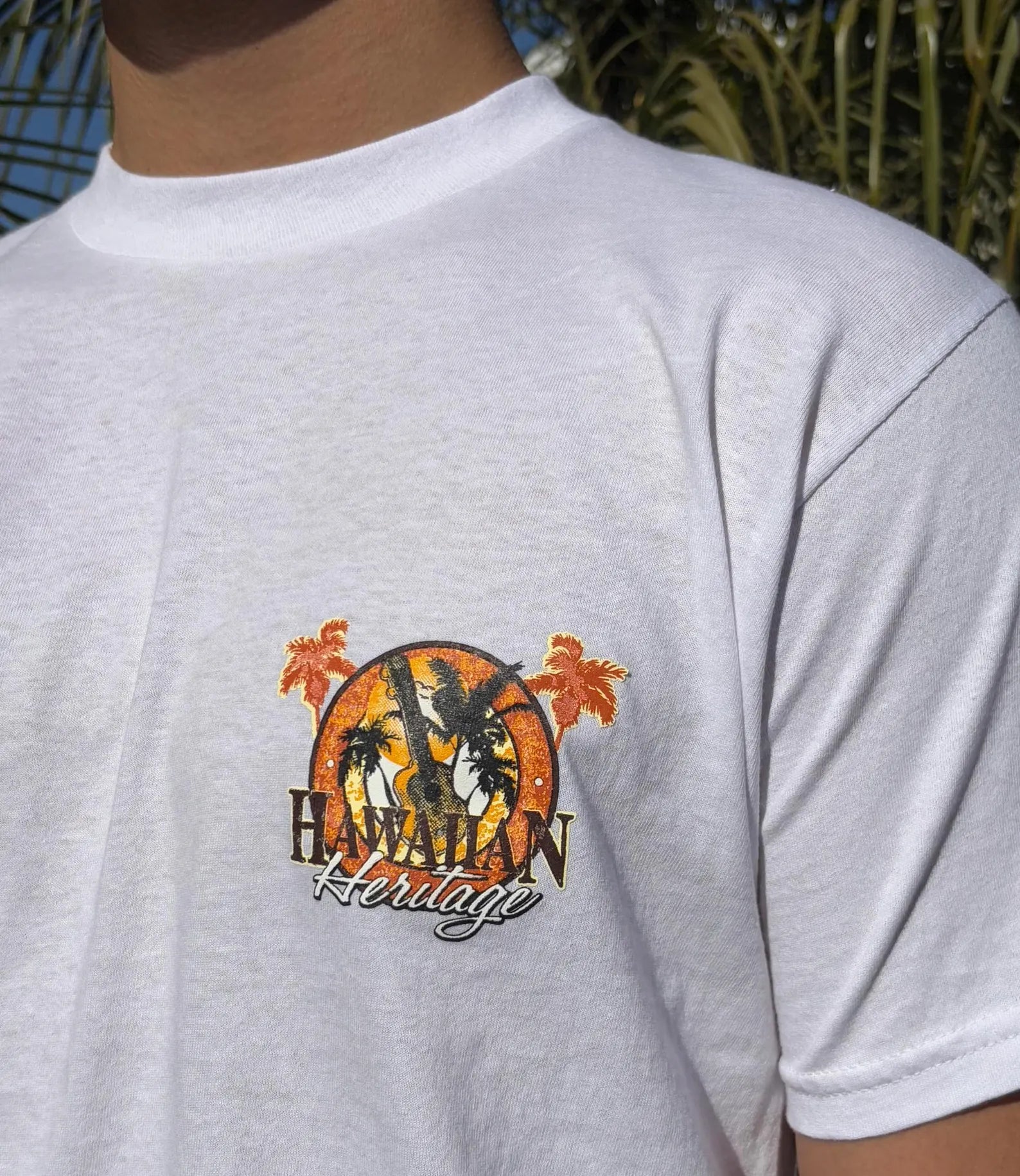 Hawaiian Heritage Graphic Tee - White