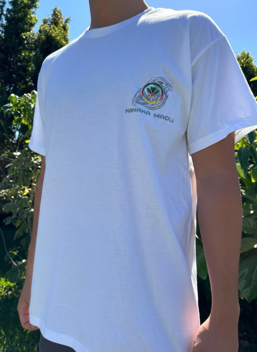 Kanaka Maoli Seal Graphic Tee - Black & White