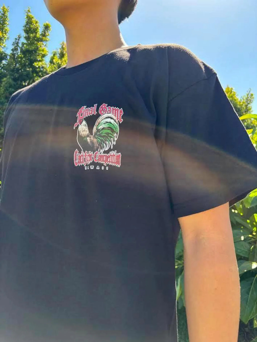 Final Game Rooster Graphic Tee - Black & White