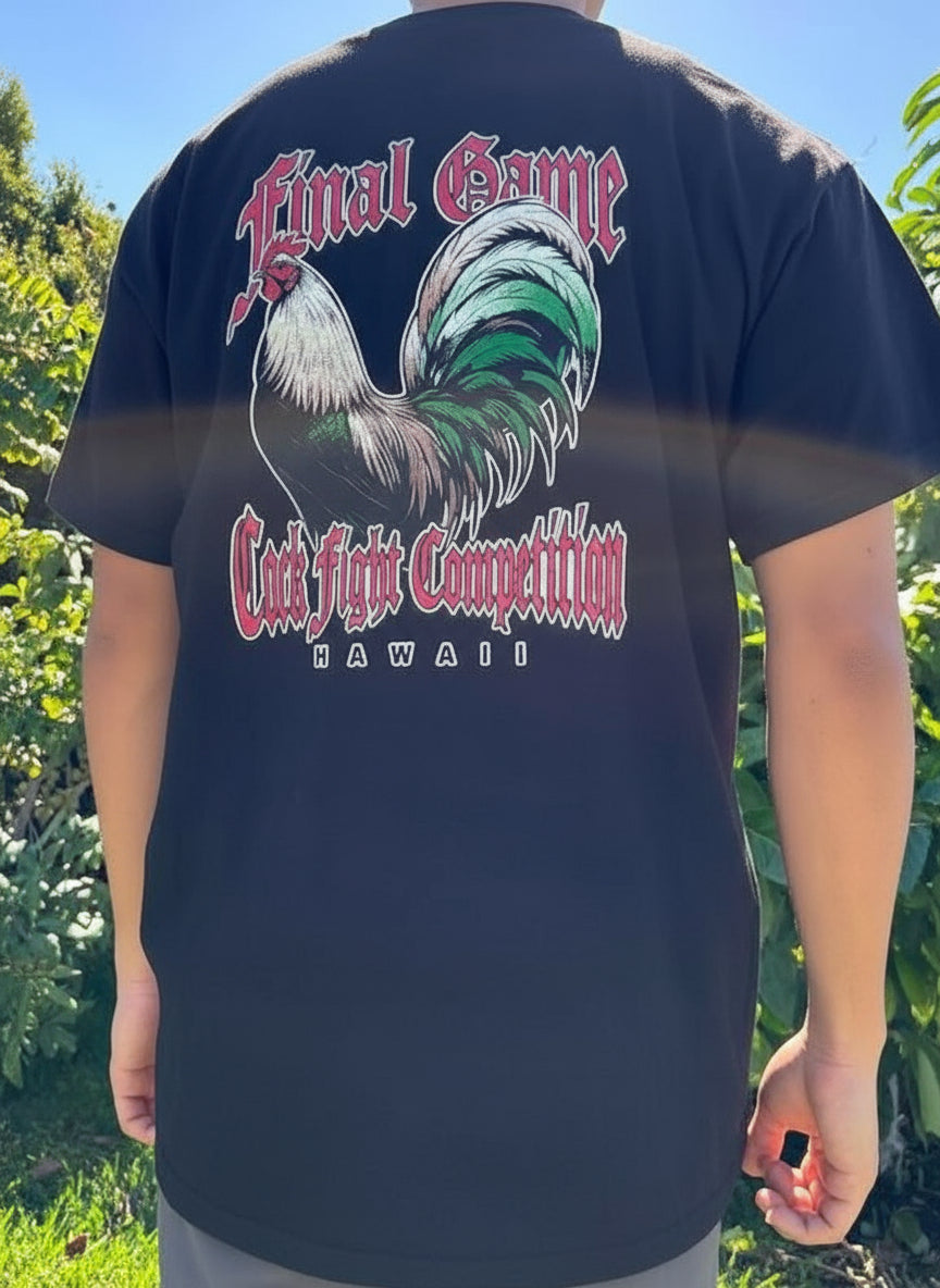 Final Game Rooster Graphic Tee - Black & White