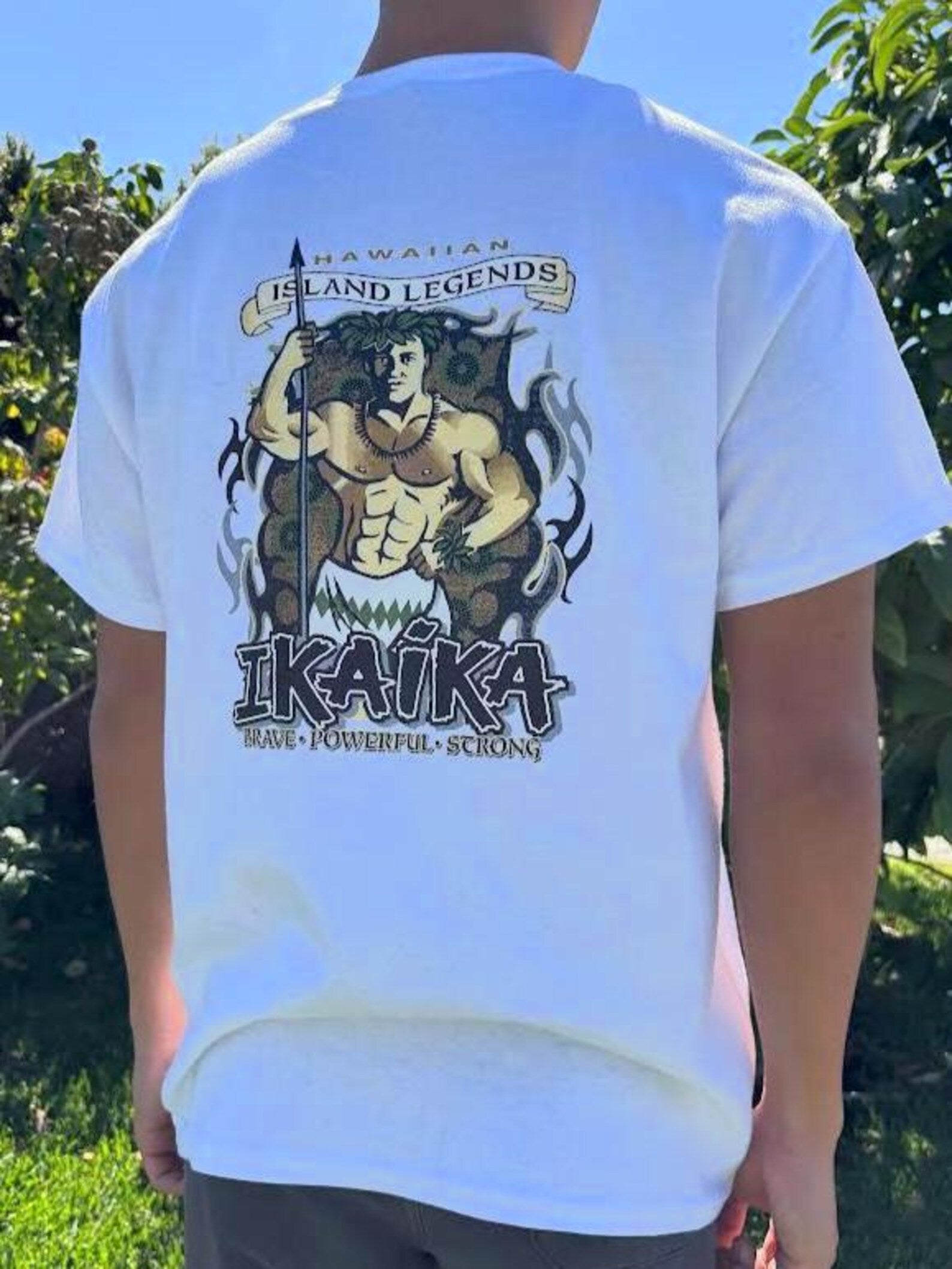 Ikaika Legends Graphic Tee - Black & White