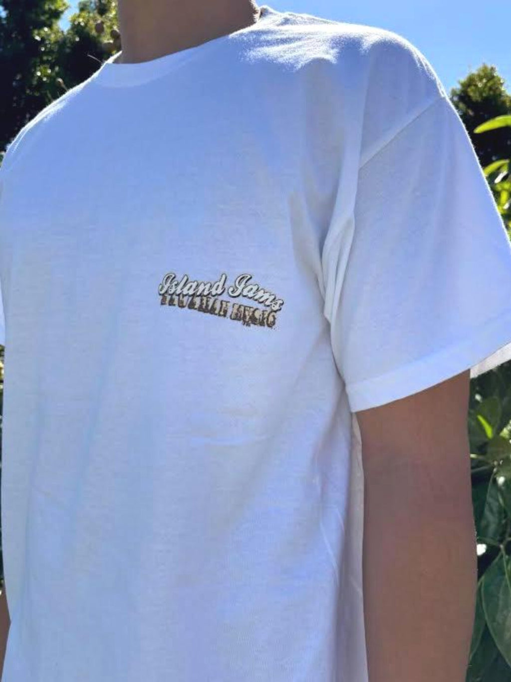 Tiki Island Jams Graphic Tee - Black & White