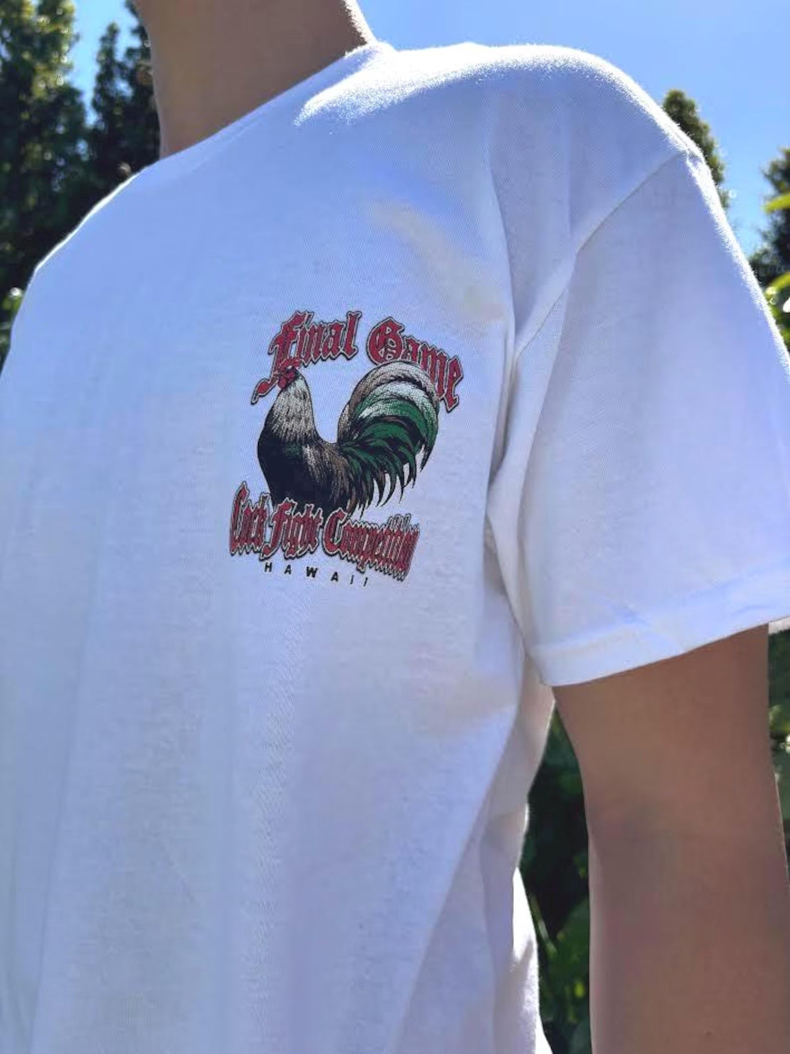 Final Game Rooster Graphic Tee - Black & White