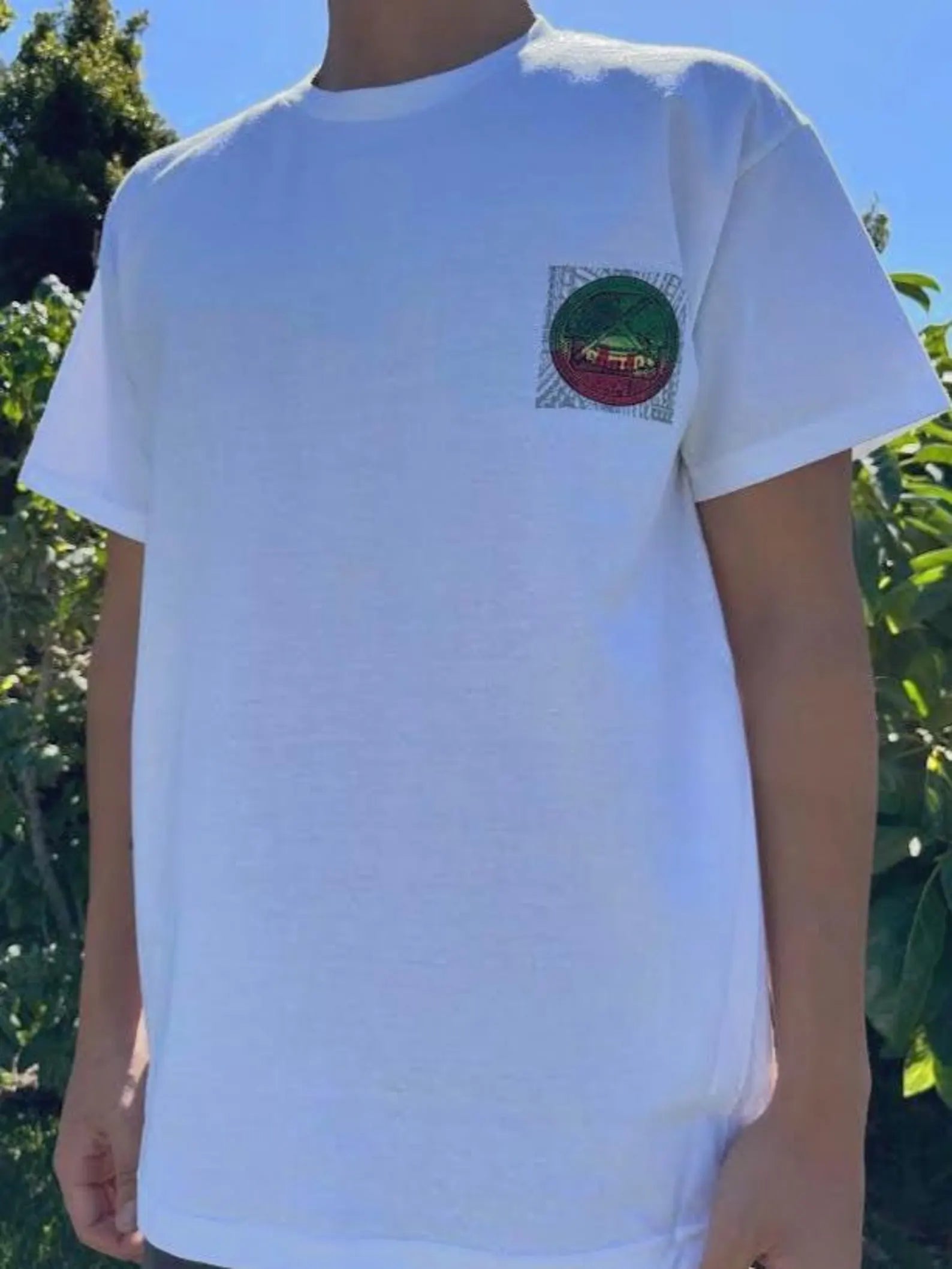 Samoan America Rasta Seal Graphic Tee - Black & White