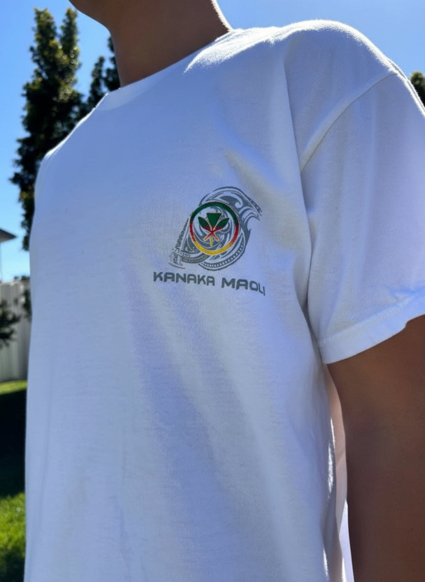 Kanaka Maoli Seal Graphic Tee - Black & White