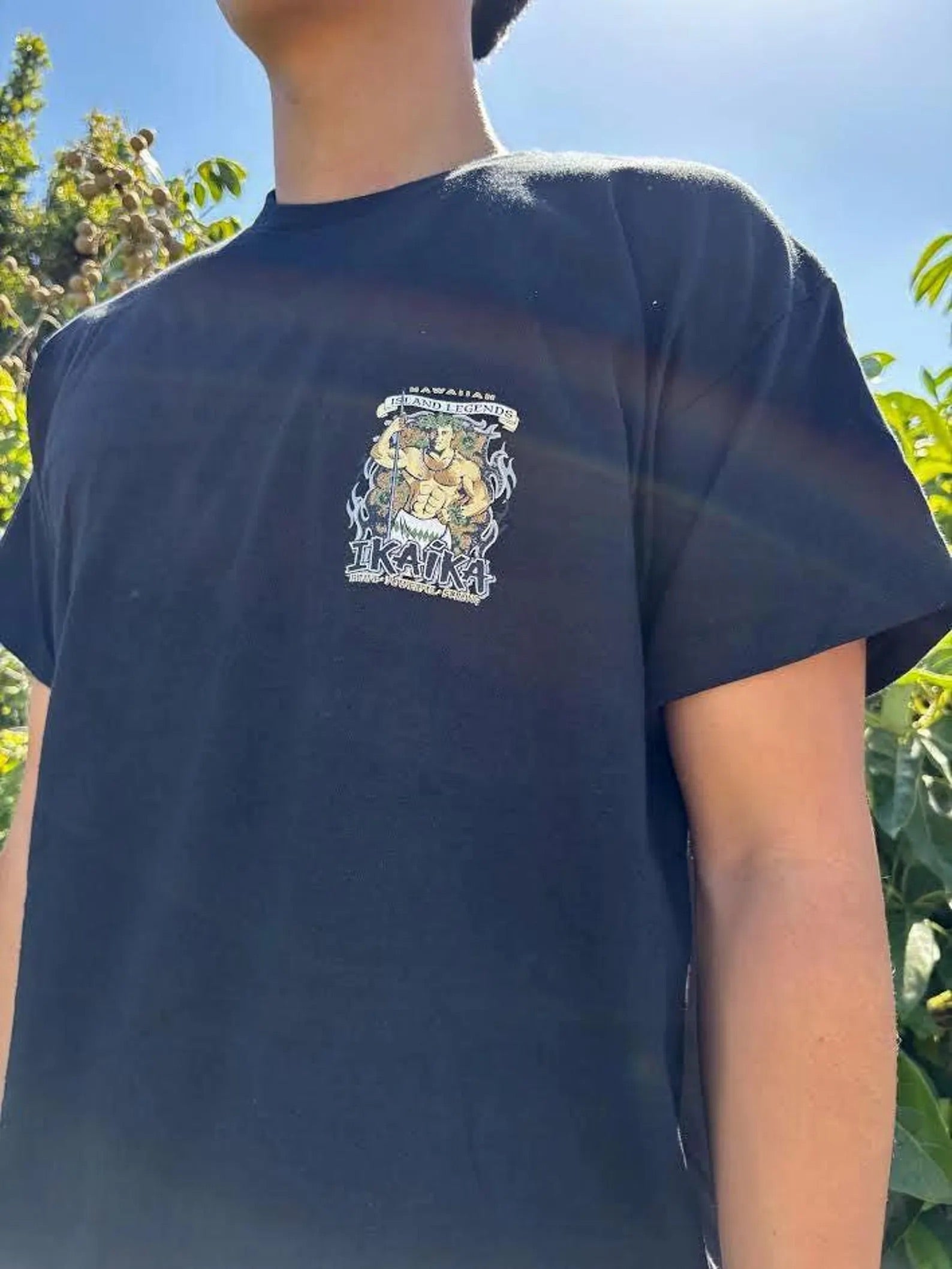 Ikaika Legends Graphic Tee - Black & White