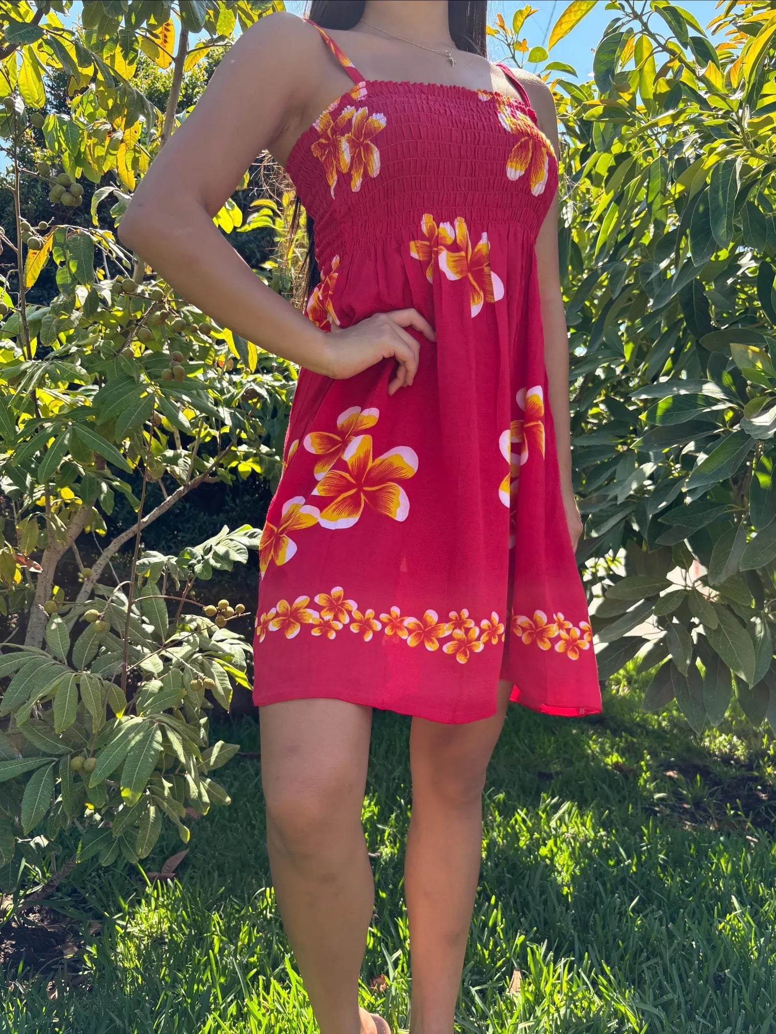 Mahina Sun Dress - Red