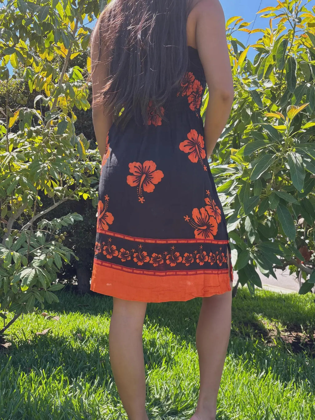 Kalei Sun Dress - Orange