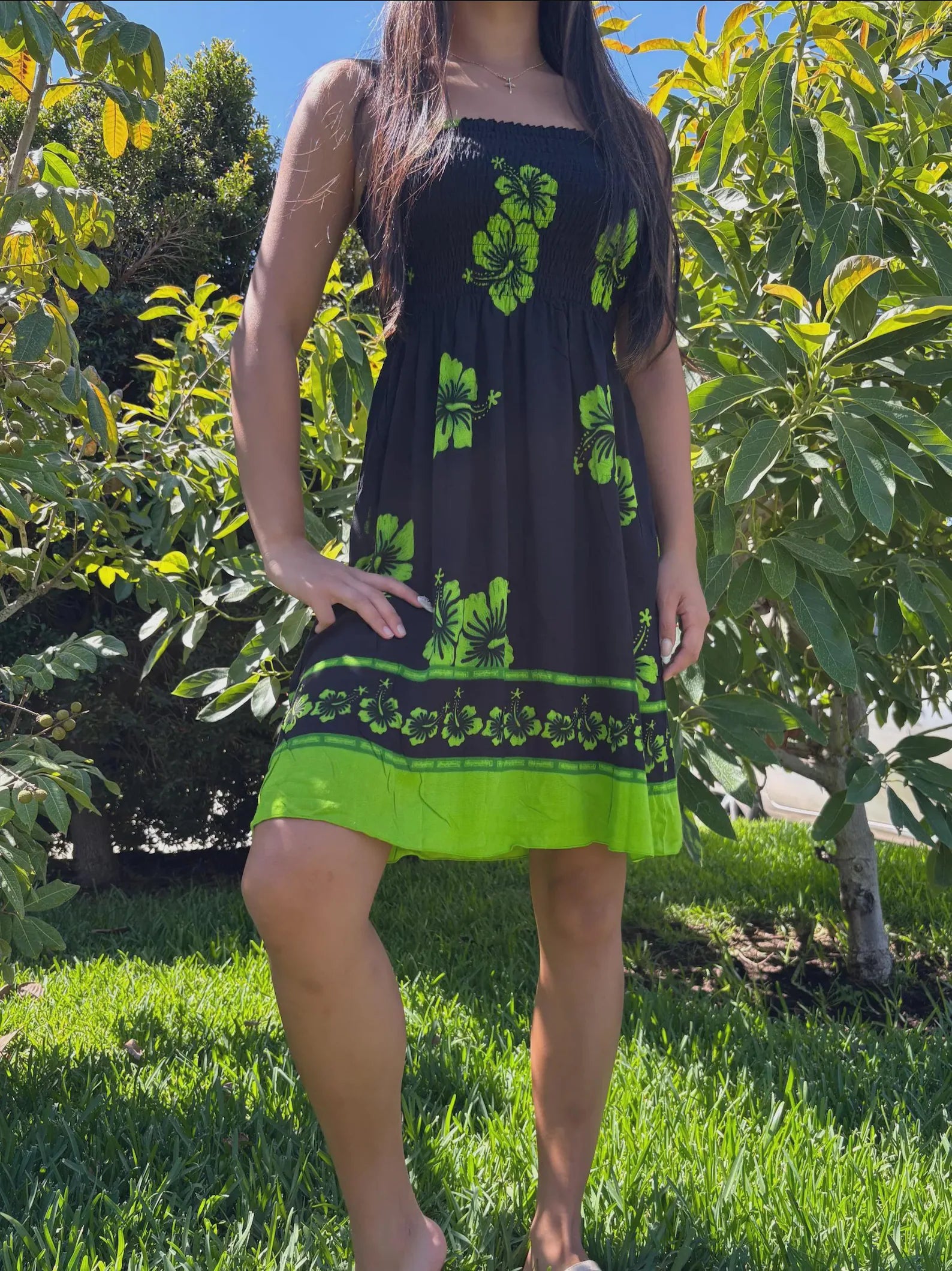 Kalei Sun Dress - Green