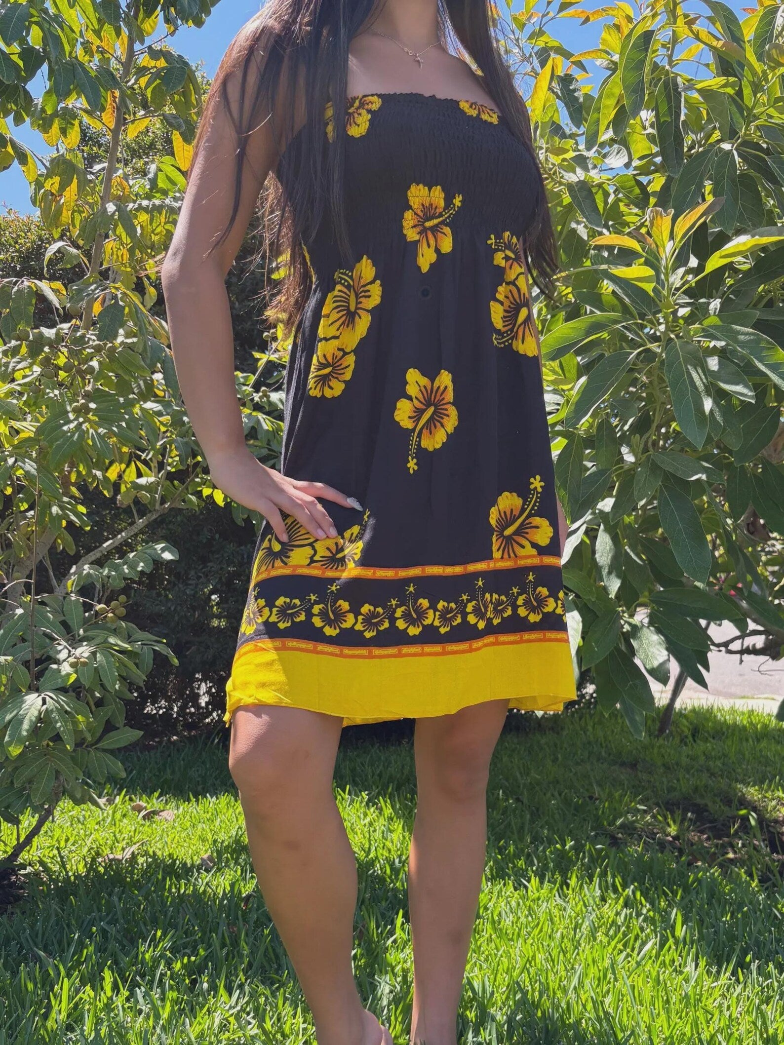 Kalei Sun Dress - Yellow