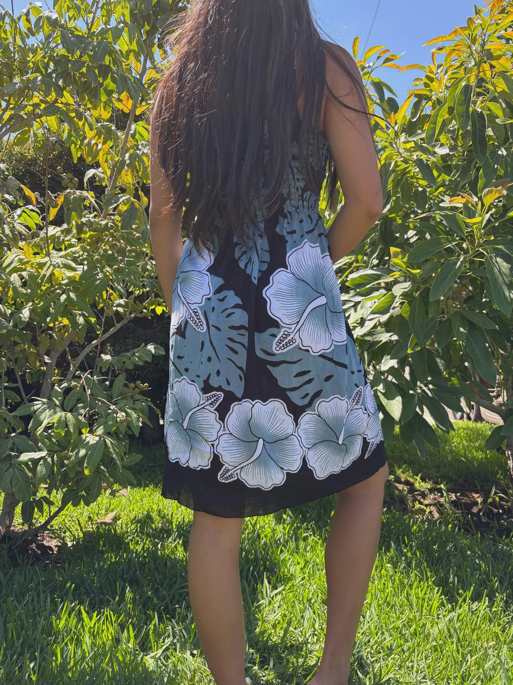 Laulani Sun Dress - Black & White