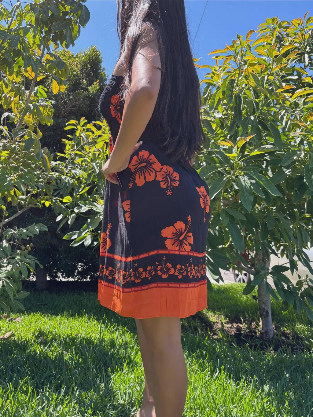 Kalei Sun Dress - Orange