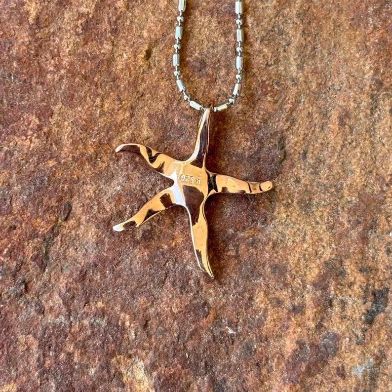 Star Fish Pendant - Rose Gold