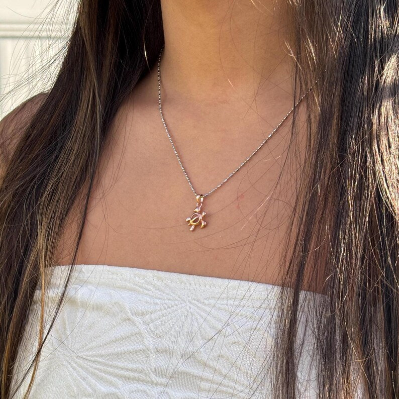 Honu Pendant - Rose Gold