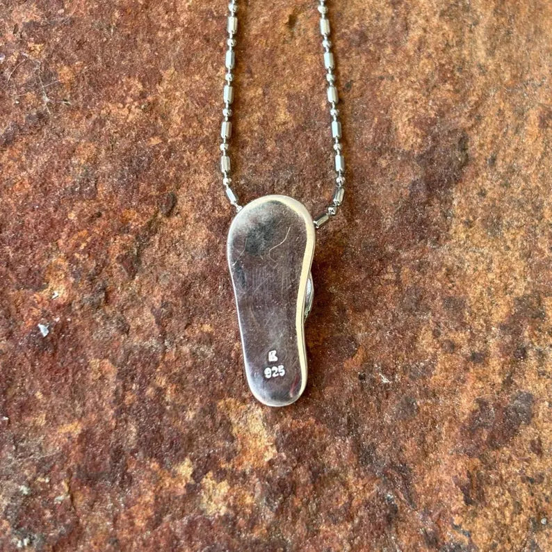 Flip Flop Pendant - Silver