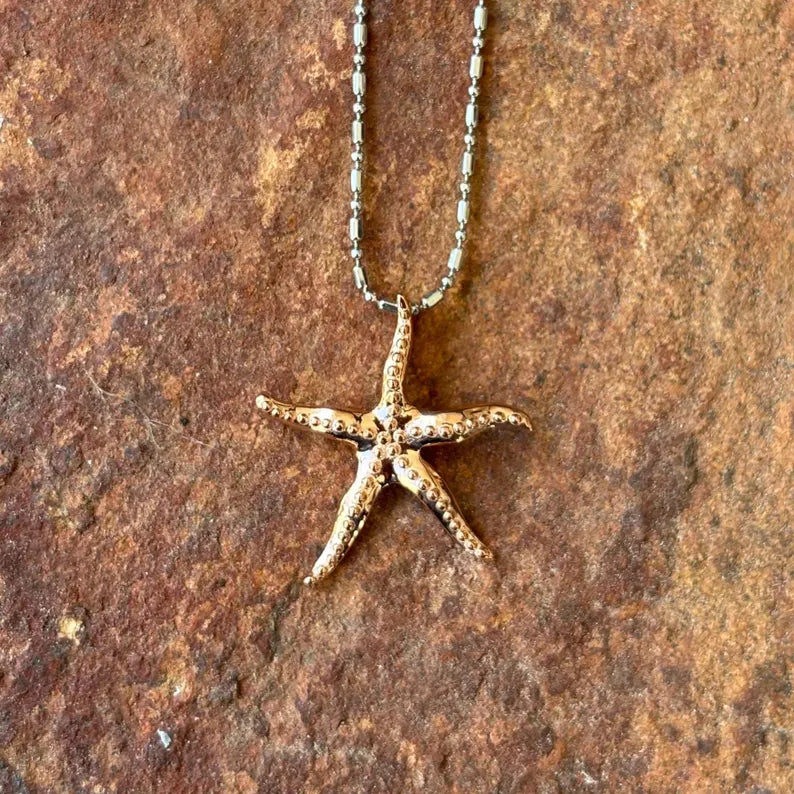 Star Fish Pendant - Rose Gold