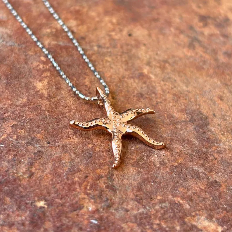 Star Fish Pendant - Rose Gold