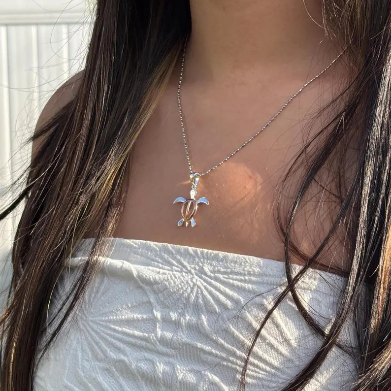 Honu Pendant - Silver