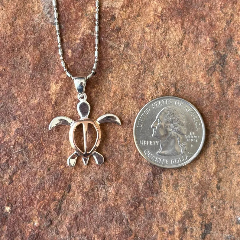 Honu Pendant - Silver