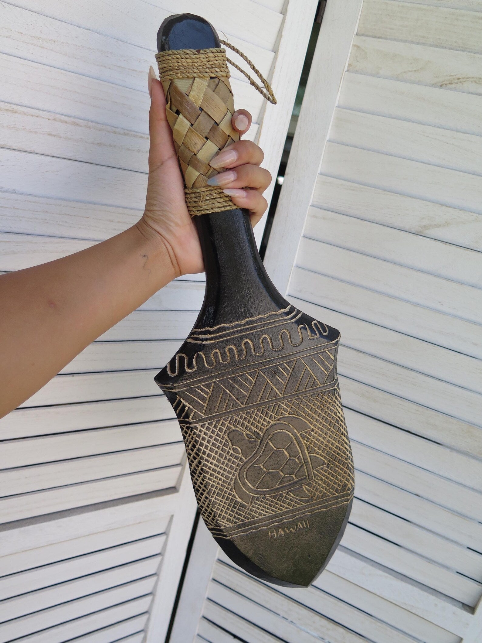 Honu Engraved Paddle