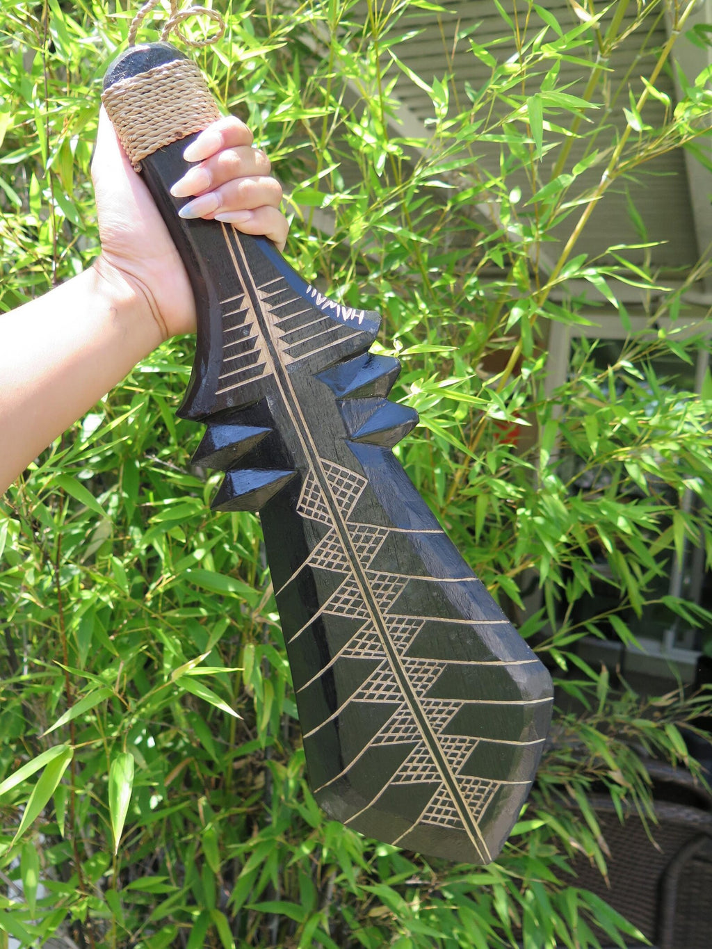Polynesian Engraved War Weapon