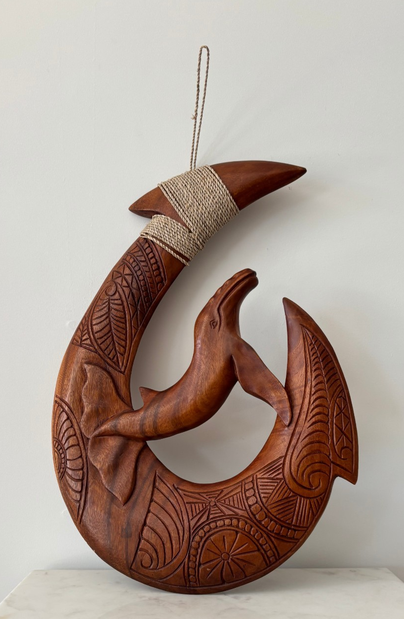 Whale Wood Premium Fish Hook - Brown