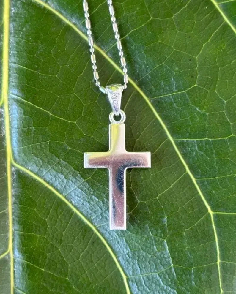 Scrolling Cross Pendant - Silver