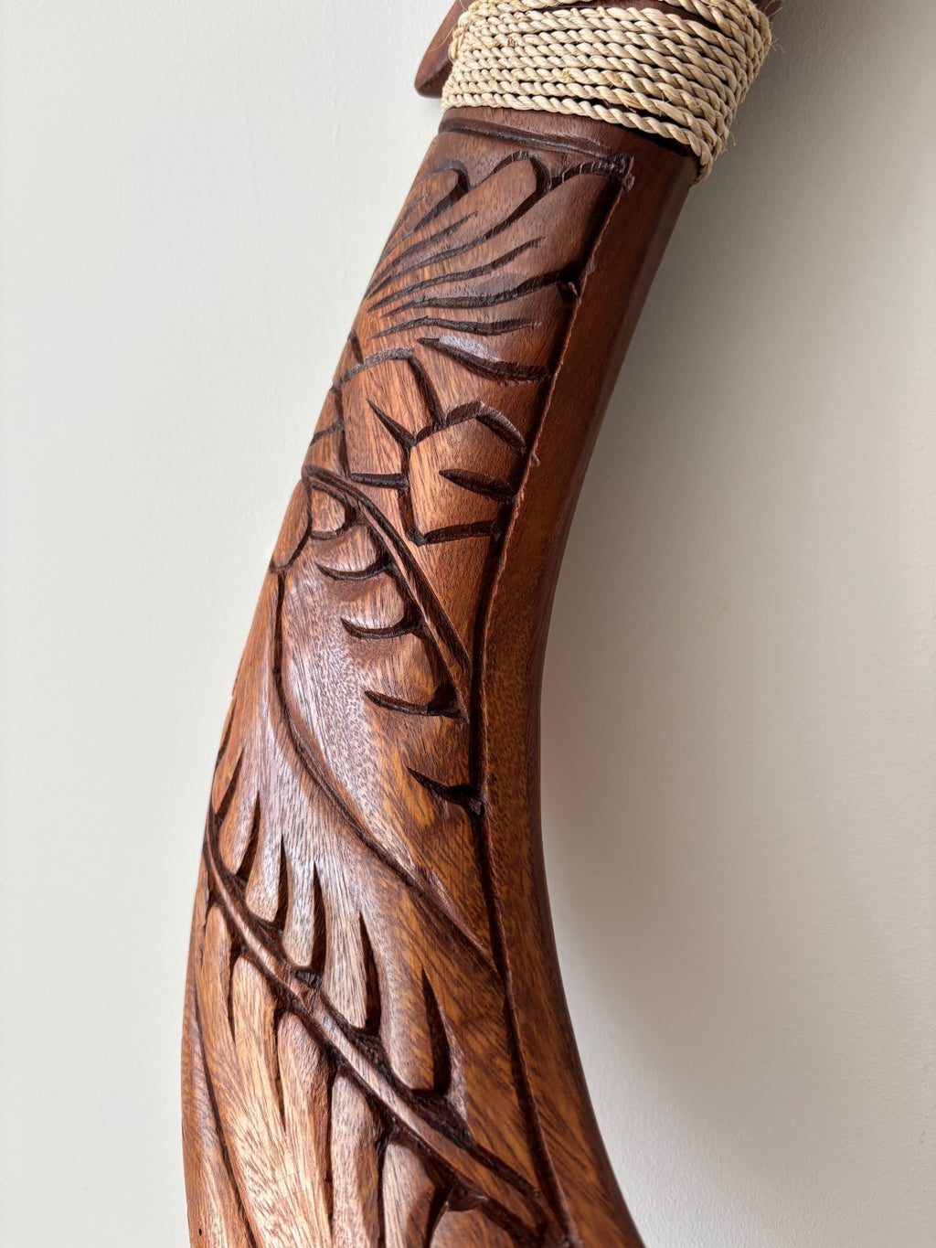 Islands Engraved Wood Premium Fish Hook - Brown