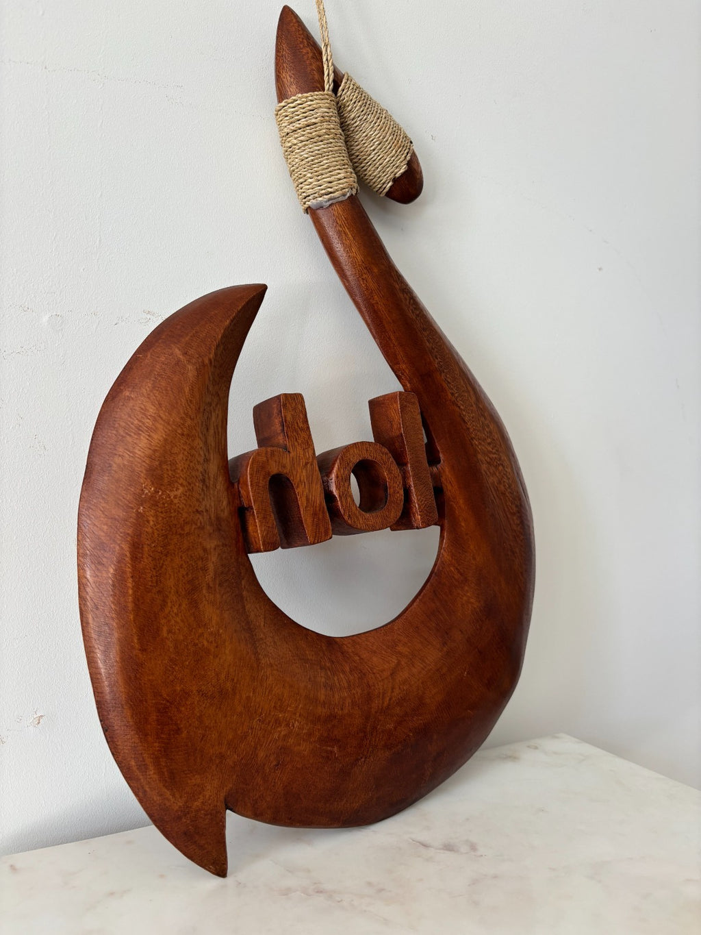 ALOHA Wood Premium Fish Hook - Brown