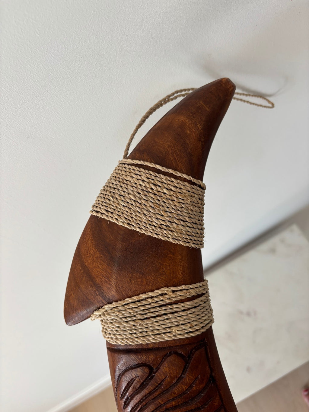 Islands Engraved Wood Premium Fish Hook - Brown