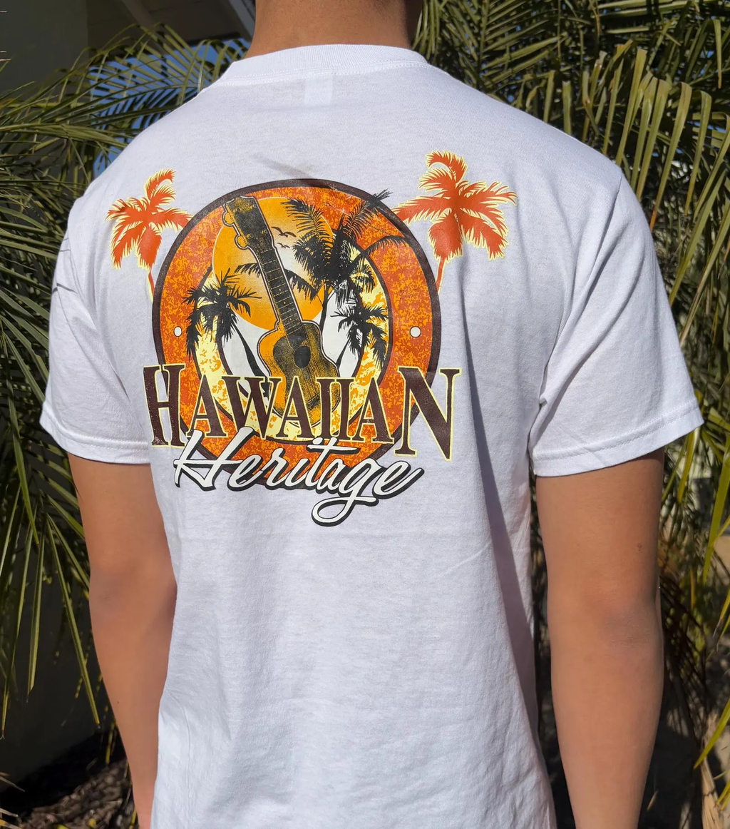 Hawaiian Heritage Graphic Tee - White