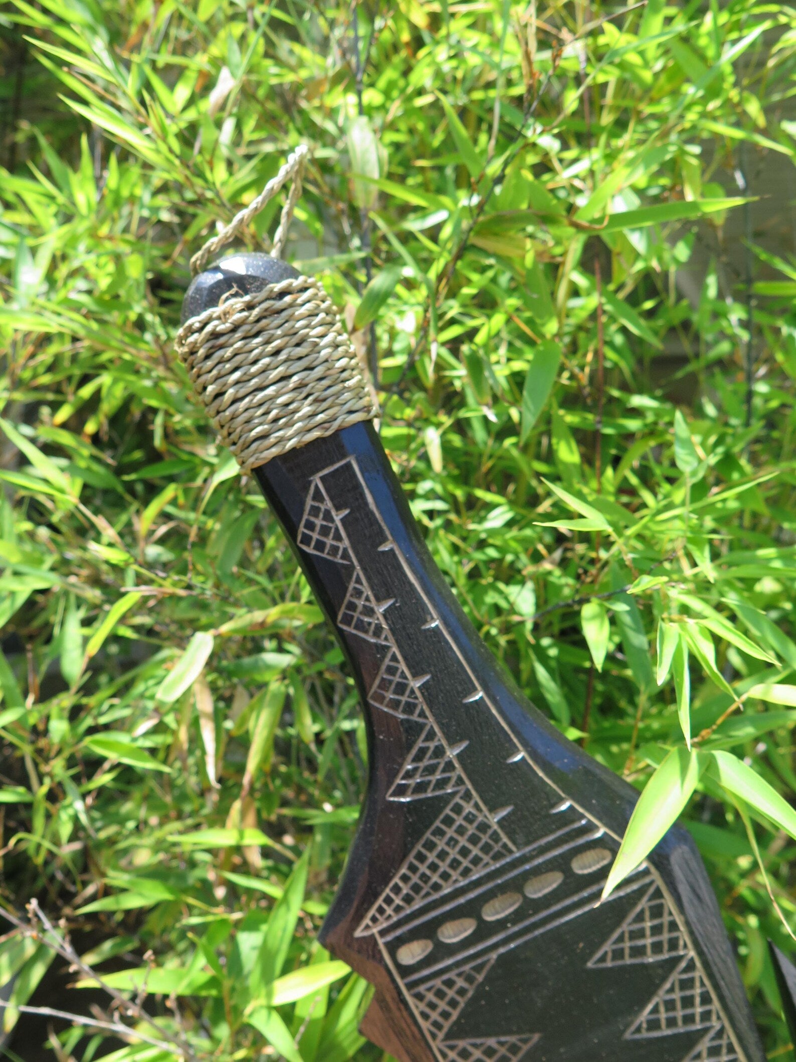 Polynesian Engraved Paddle