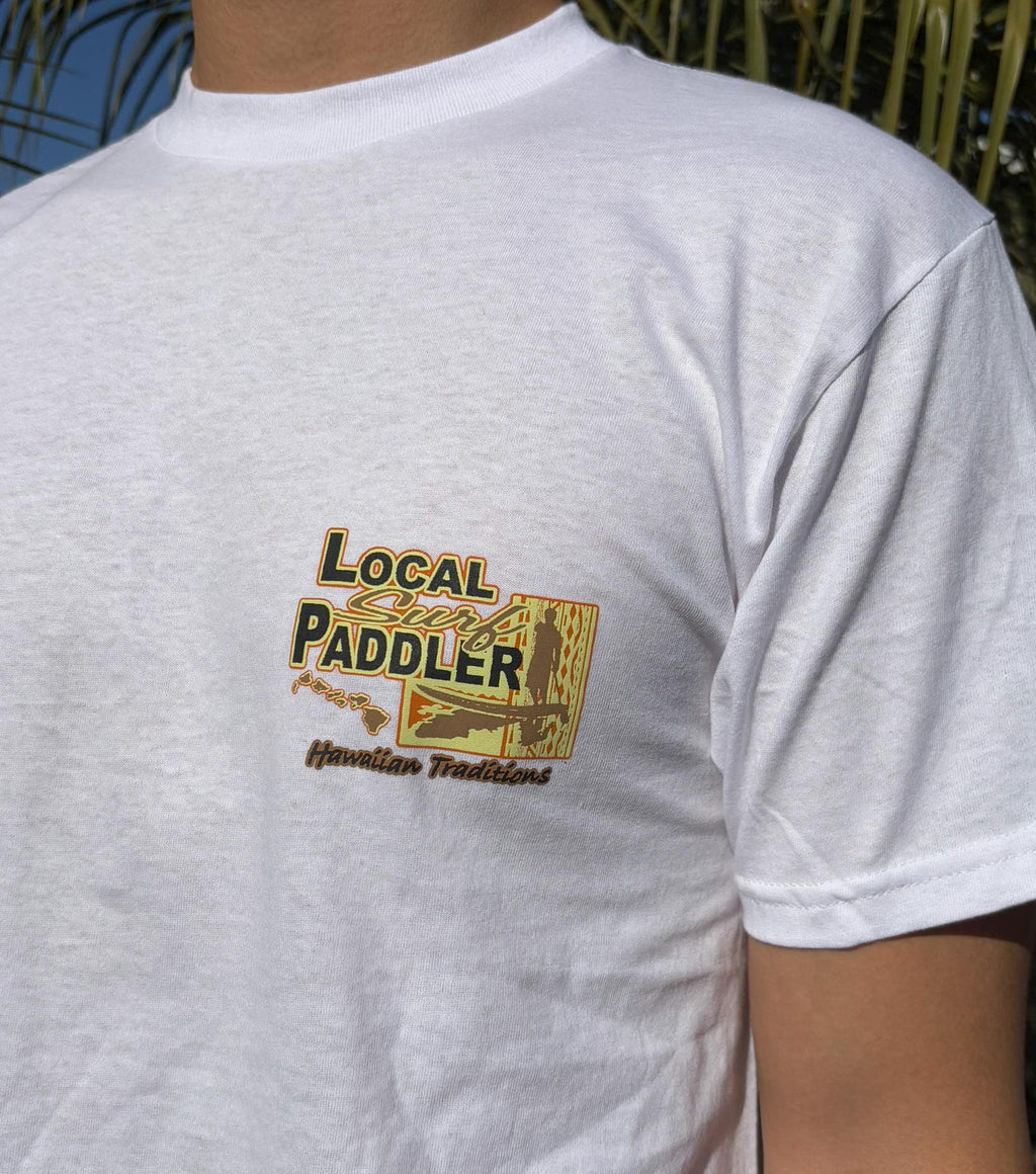 Local Surf Paddler Graphic Tee - White