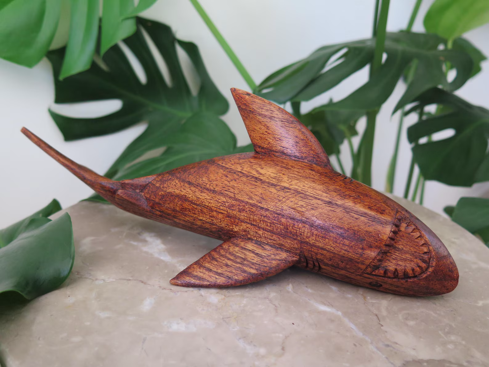 Shark Engraved Statue