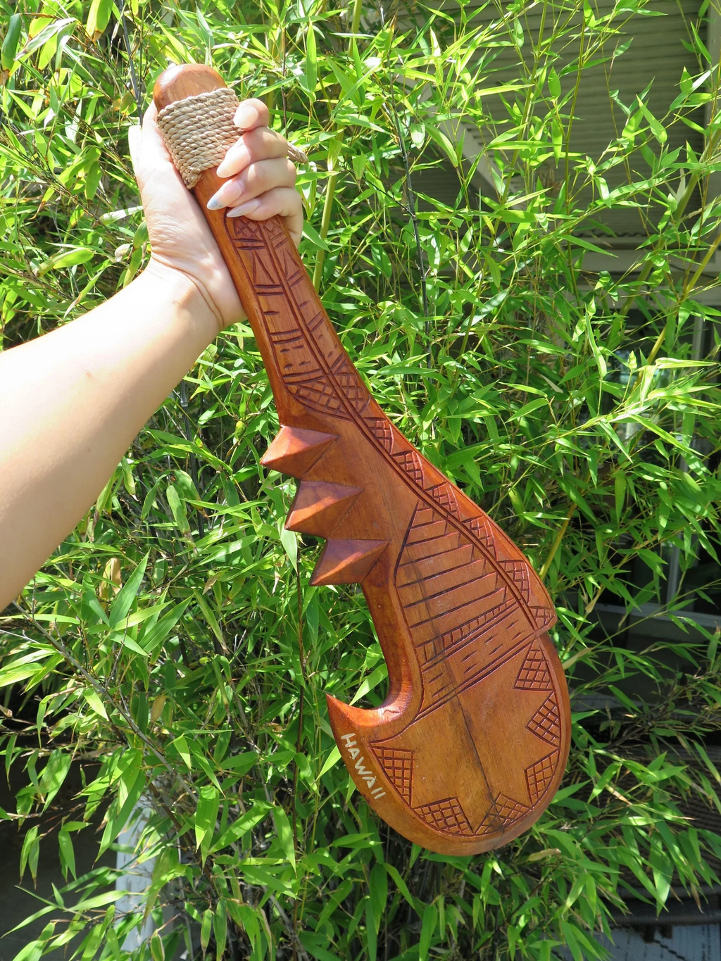 HAWAII Engraved Tribal Paddle