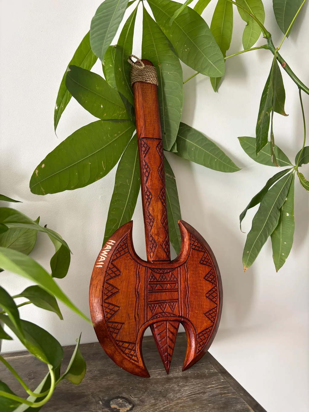 HAWAII Engraved Tribal Axe