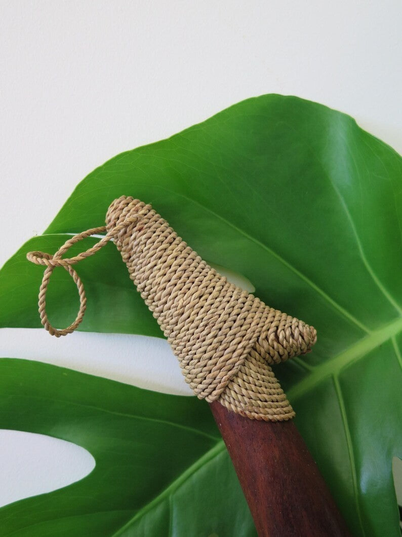 Genuine Handmade Wood Fish Hook - Brown